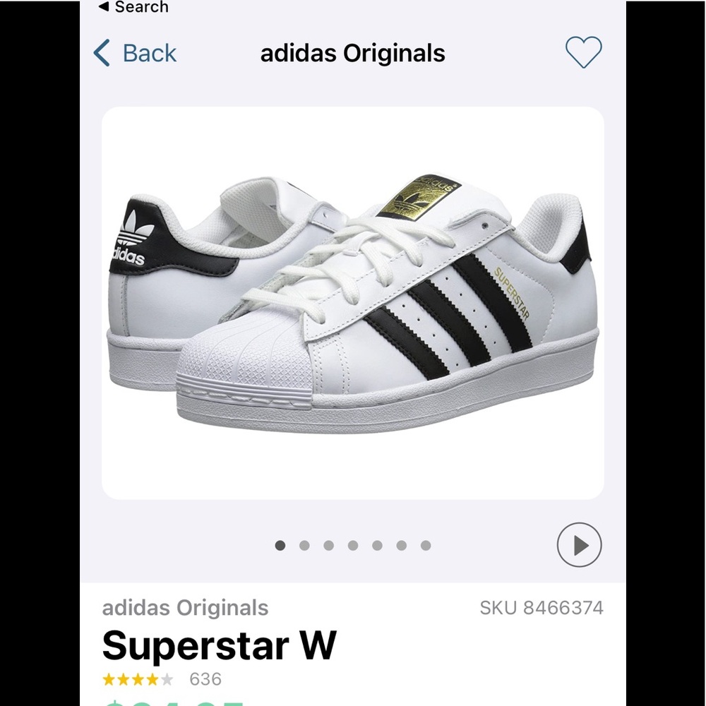 Adidas Originals Superstar womens size 8.5